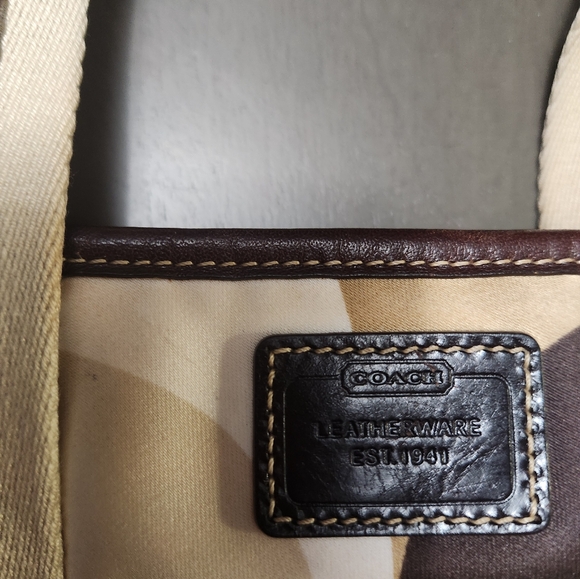 Coach Leatherware 1941 Tote Bag Crossbody  Satin Charms Leather Trim Pink 8F33 - Picture 2 of 5